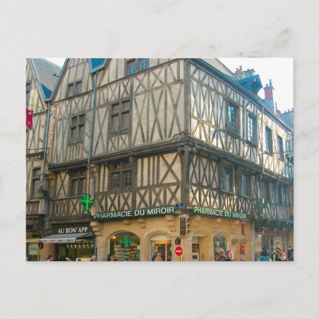 Dijon,  Medieval building used as a pharmacy Postcard (Front)