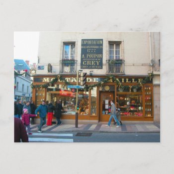Dijon   Old Mustard Shop Postcard by Franceimages at Zazzle