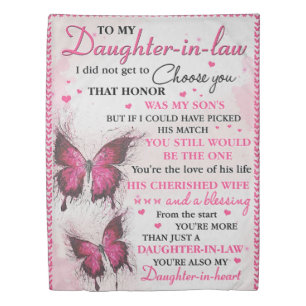 DIL Butterfly You're Also My Daughter-In-Heart  Duvet Cover
