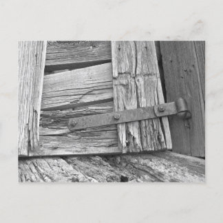 Dilapidated Corral Gate Photograph Postcard