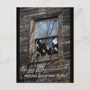 Dilapidated Old Home Unique Realtor Mail Outs Card