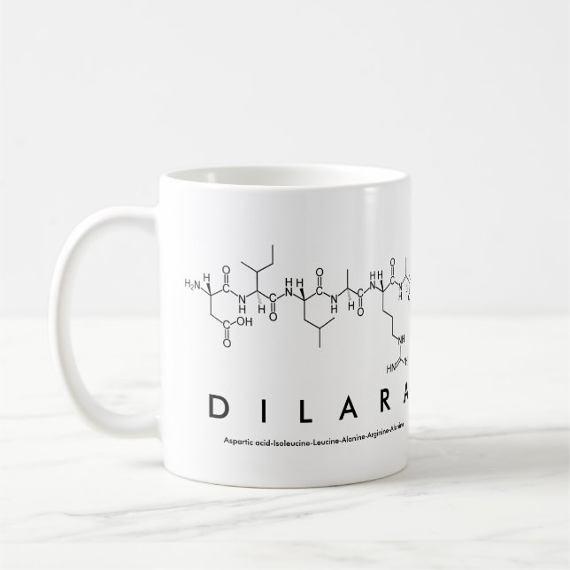 Dilara peptide name mug (Left)