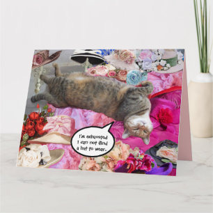 Dilemma of Princess Tatus Cat Card