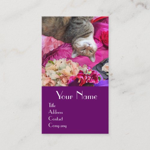 Dilemma of Princess Tatus Cat  Pet Beauty Salon Business Card