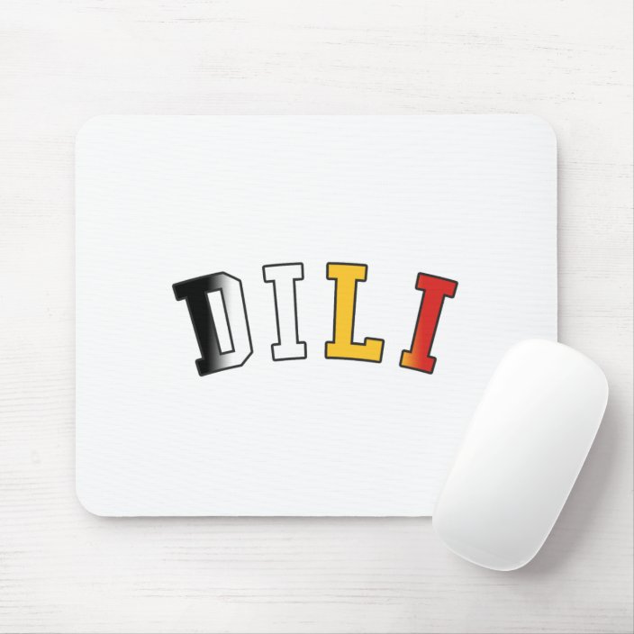 Dili in East Timor National Flag Colors Mouse Pad