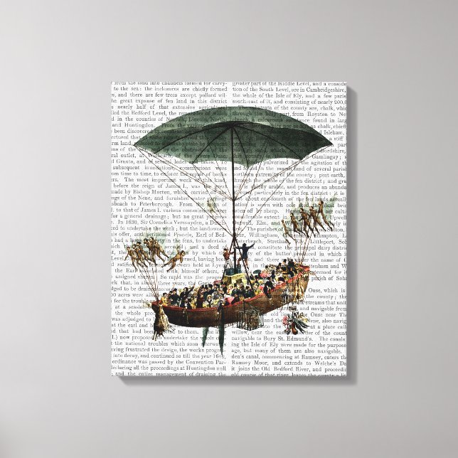 Diligenza And Flying Creatures Canvas Print (Front)