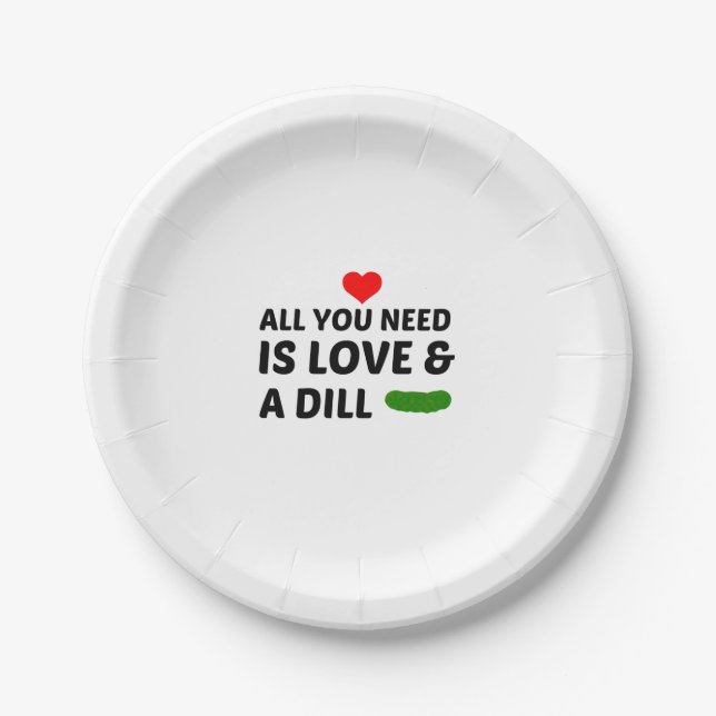 DILL AND LOVE PAPER PLATES (Front)