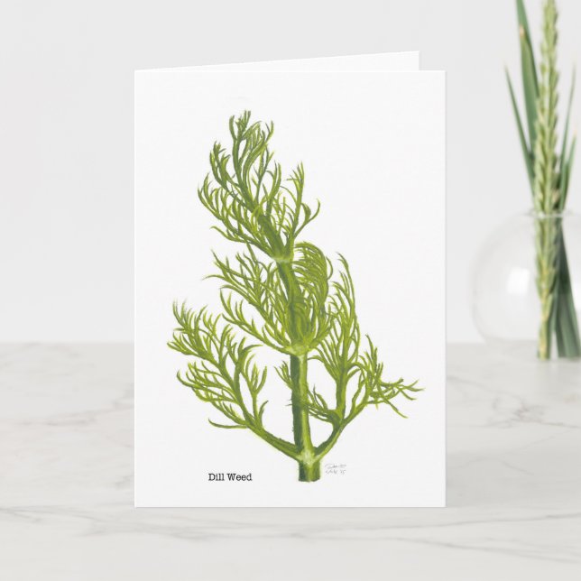 Dill Art Letterpress Thank You Card (Front)