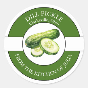 Dill Cucumber Pickle Label