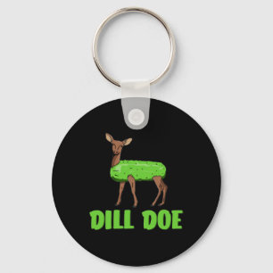 Dill Doe Funny Adult Humor Funny Nature Deer Redne Keychain