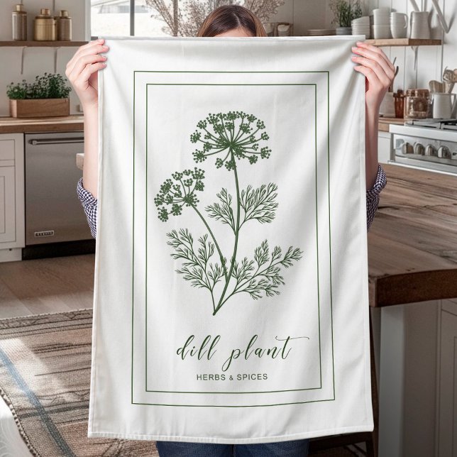 Dill Herb Farmhouse Kitchen Towel (Creator Uploaded)