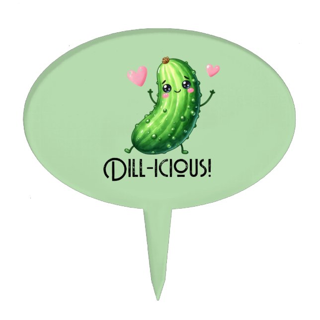 Dill-icous Cake Topper (Front)