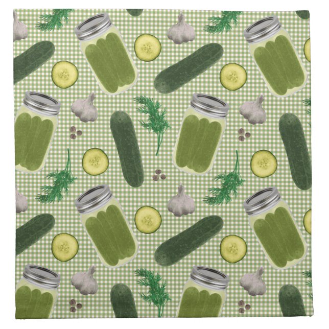 Dill Pickle  Cloth Napkin (Front)