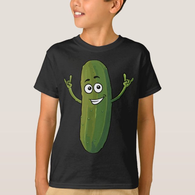 Dill Pickle  Funny Food Pickle T-Shirt (Front)