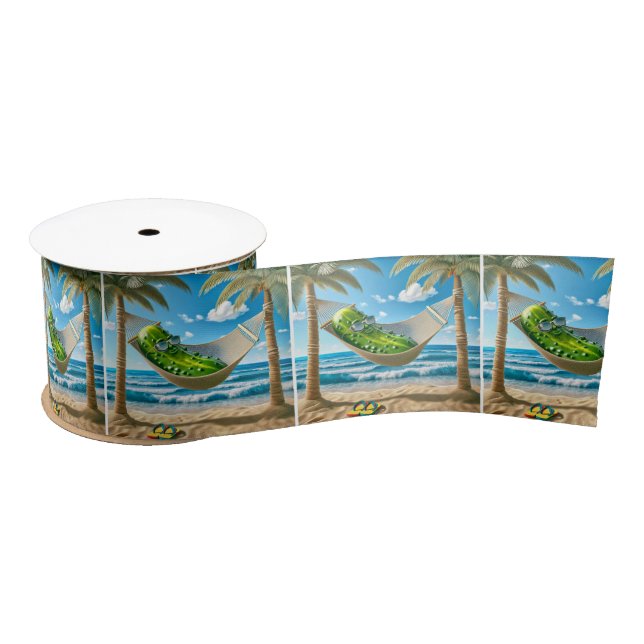 Dill Pickle In a Hammock Satin Ribbon (Spool)