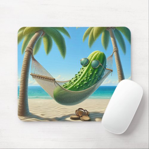 Dill Pickle In a Tropical Hammock Mouse Pad
