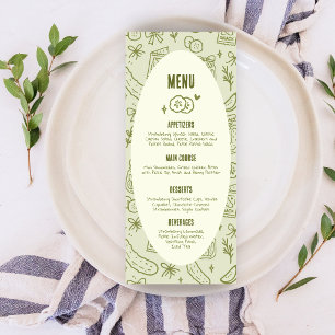 Dill Pickle Menu Card