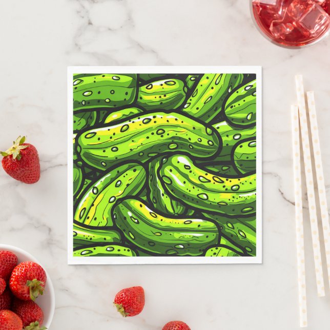Dill Pickle, Napkins (Insitu)