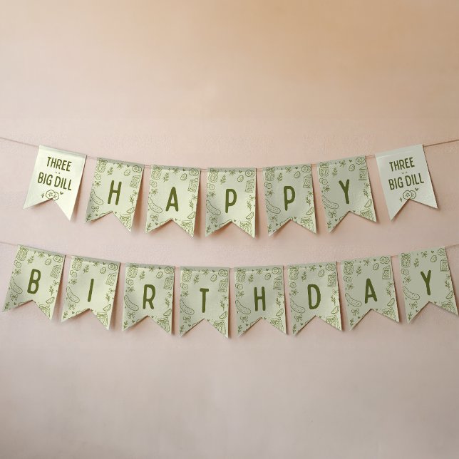 Dill Pickle Party Banner Decor (Creator Uploaded)
