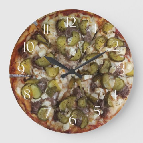 Dill Pickle Pizza Large Clock