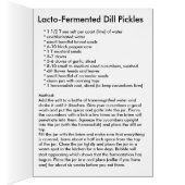 Dill Pickle Recipe Card (Inside (Right))
