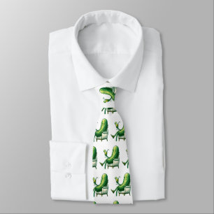 Dill Pickle With a Cocktail Neck Tie