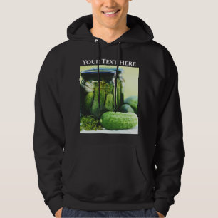 Dill Pickles Cucumbers Gherkin Vegan Vegetarian Hoodie