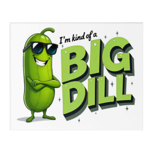 Dill Pickles Lovers Gift - Funny Cartoon Designs Acrylic Print