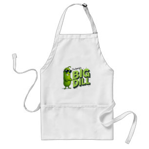 Dill Pickles Lovers Gift - Funny Cartoon Designs Adult Apron