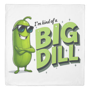 Dill Pickles Lovers Gift - Funny Cartoon Designs Duvet Cover