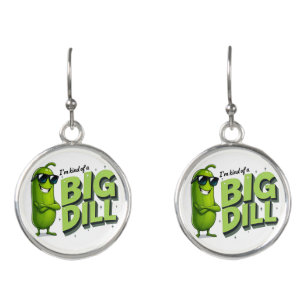 Dill Pickles Lovers Gift - Funny Cartoon Designs Earrings