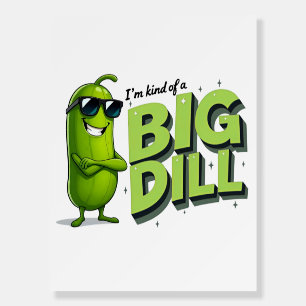 Dill Pickles Lovers Gift - Funny Cartoon Designs Foam Board