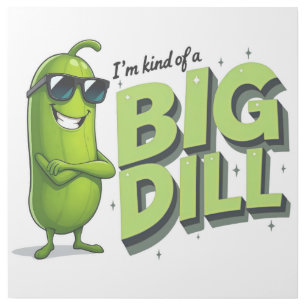 Dill Pickles Lovers Gift - Funny Cartoon Designs Gallery Wrap