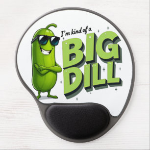 Dill Pickles Lovers Gift - Funny Cartoon Designs Gel Mouse Pad