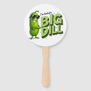 Dill Pickles Lovers Gift - Funny Cartoon Designs Hand Fan
