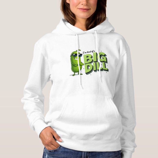 Dill Pickles Lovers Gift - Funny Cartoon Designs Hoodie (Front)
