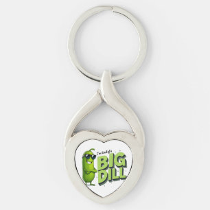Dill Pickles Lovers Gift - Funny Cartoon Designs Keychain