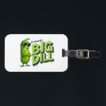 Dill Pickles Lovers Gift - Funny Cartoon Designs Luggage Tag<br><div class="desc">With a playful attitude,  this punny pickle design “I’m kind of a big dill” is perfect for anyone who loves pickles,  fun jokes,  and a bit of bold humor.</div>