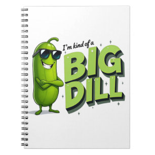 Dill Pickles Lovers Gift - Funny Cartoon Designs Notebook