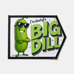 Dill Pickles Lovers Gift - Funny Cartoon Designs Pennant