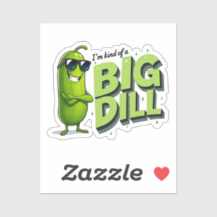 Dill Pickles Lovers Gift - Funny Cartoon Designs Sticker