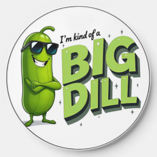 Dill Pickles Lovers Gift - Funny Cartoon Designs Wireless Charger