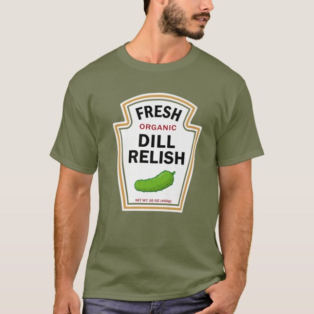 Dill Relish Easy Halloween DIY Costume Matching Gr T-Shirt (Front)