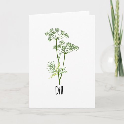 Dill Spices Herb Card