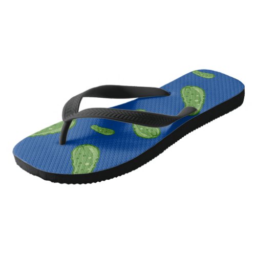 Dill With It Design _ Adult Flip Flops Wide Strap Flip Flops