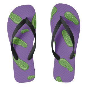 Dill With It Design - Adult Flip Flops, Wide Strap Flip Flops