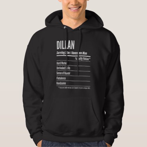 Dillan  Nutritional Facts Serving Size Calories Hoodie