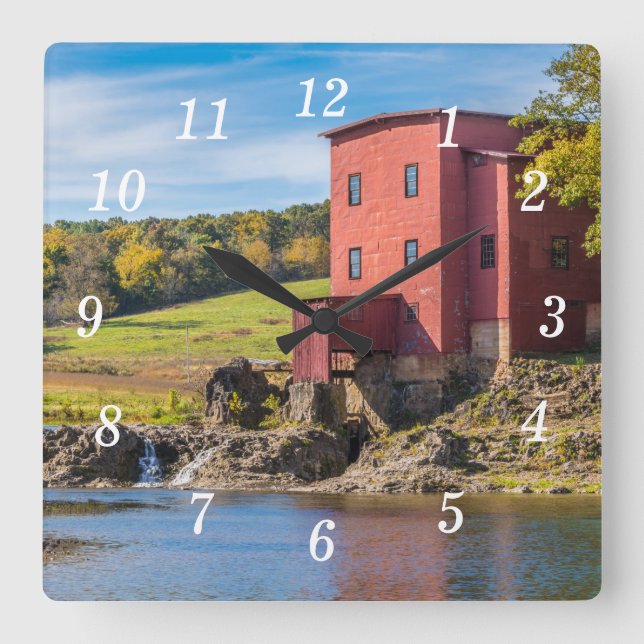 Dillard Mill Autumn Wall Clock (Front)
