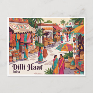 Dilli Haat Delhi India Postcard