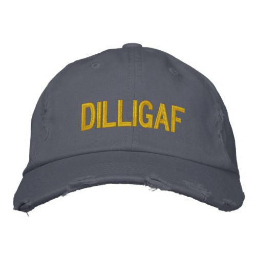 DILLIGAF EMBROIDERED BASEBALL CAP